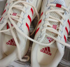 adidas「寻光者」SPIRITAIN 2.0厚底网面老爹鞋阿迪达斯轻运动   奶油白/浅猩红/金属银   40 实拍图