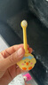 马博士儿童含氟牙刷软毛婴幼儿乳牙刷宝宝专用牙刷小月龄黄色  圆头款 实拍图