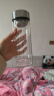 【⭐采销推荐】高硼硅双层玻璃杯泡茶杯茶水分离杯隔热车载水杯 双层真空底银色直筒 330ml 1只 实拍图