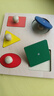 TaTanice蒙氏早教玩具儿童形状配对板嵌板宝宝精细动作训练手抓板生日礼物 实拍图