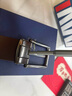 七匹狼皮带男士针扣式真牛皮纯腰带头层牛皮高端商务轻奢百搭时尚裤带 黑色礼盒装【免打孔·头层牛皮】 120cm 实拍图