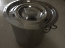 小渝 304不锈钢桶手提式水桶带盖桶圆桶油桶汤桶米桶提桶食堂送餐桶 直径20高度20cm 5L 实拍图