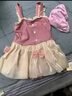 梵迪拉（F.DYRAA）儿童泳衣女童连体公主裙可爱女孩泡温泉幼儿宝宝游泳32643粉色2XL 实拍图