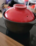 亿嘉（IJARL）砂锅煲1.8L家用小炖锅煲仔饭炖汤熬药明火汤锅养生陶瓷煲红色  实拍图