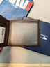 七匹狼钱包男士真皮横短款多卡位卡包头层牛皮零钱皮夹节日礼物送男友 三折金狼标咖色 实拍图