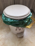 百露垃圾桶家用带盖厕所卫生间筒脚踏式大容量客厅轻奢厨房办公室商用 圆形脚踏垃圾桶(有桶) 米色 15L 实拍图