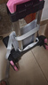 BOLERBEAR中小学生书包拉杆架通用初中儿童手拖拉小拉车推爬楼梯可折叠静音 粉色6轮【背板款】 实拍图
