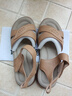 红蜻蜓红蜻蜓皮凉鞋软底舒适妈妈鞋子女坡跟软皮沙滩鞋女 WTK233143 实拍图