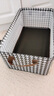 CTRLEND衣服收纳箱家用可折叠布艺整理箱衣柜衣物大容量储物箱宿舍收纳盒 钢架升级款加硬底板【千鸟格】1个装 特大号【47*28*20】 实拍图