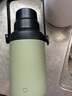 【8成新】小米大肚保温杯 户外保温水壶 双饮保冷杯  316L便携水杯 橄榄绿 1L 实拍图