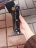 OIMG摩托车电动车可调节小牛侧支架电动踏板车电瓶车脚架通用 黑色可调节脚撑 【CNC加粗超强承重】 实拍图
