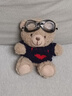 毛衣小熊钥匙扣包挂件创意毛绒玩偶可爱熊熊公仔情侣闺蜜礼物挂饰 咖熊+红心衣+泳镜 【12厘米左右】送挂链 实拍图