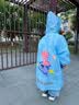 牧萌 儿童雨衣男女童带书包位宝宝幼儿园小学生雨鞋套装防水卡通雨披 浅蓝火箭恐龙 M码（建议身高95-105cm） 实拍图