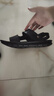 【真皮牛皮】夏季新款真皮凉鞋男厚底防滑沙滩鞋男休闲凉拖鞋 黑色 43 实拍图