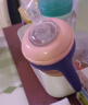 日康（rikang）吸管奶瓶 9个月+带重力球宽口奶瓶 PPSU带手柄240ml 粉色N1063-3 实拍图
