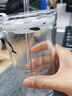 盛樱 玻璃吸管杯 牛奶杯 吸管水杯少女可爱刻度杯吸管玻璃杯子 咖啡杯 涂鸦(配玻璃吸管)450ml1只 实拍图