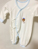 翘脚鸭 婴儿衣服新生儿连体衣秋冬季满月宝宝睡衣纯棉百天爬爬服春秋款 蓝小熊2件【四季·系带款】 66cm （建议3-6个月） 实拍图