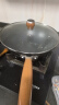 京东京造 钻石纹钛炒锅 铁锅不粘炒菜电磁炉燃气灶【健康无涂层】32cm 实拍图