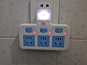 家用正品多功能插座小米同款转换器无线扩展插排usb插头面板大功率分控 全铜：S3【一转三+夜灯】2500W 实拍图