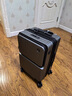 KOSITU 科思途德国新款前开口可扩展行李箱女大容量24寸20登机箱拉杆皮箱结实男 曜石黑【扩展增容+前开口+能刹车减震+双层防爆拉链】 22英寸 登机箱（三边符合115登机要求+飞机高铁均可放） 实拍图