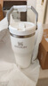 STANLEY拎拎杯吸管杯水杯保温杯大容量办公车载不锈钢杯子887ML-霜白 实拍图