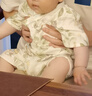 哈尼天空婴儿夏季薄款连体衣纱布衣服宝宝夏装和尚服短袖外出服睡衣 森森云 80cm 实拍图