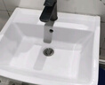 柯鲸卫生间陶瓷一体洗手盆方形立柱盆阳台洗脸盆面盆洗手池小户型台盆 5308立柱盆+全套配件+单冷龙头 实拍图