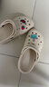 卡骆驰crocs贝雅云彩女士洞洞鞋户外休闲鞋|208186 冬日白-11S(含智必星) 34 (210mm) 实拍图