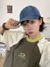 MMOPTOP水洗牛仔棒球帽男女宽帽檐显脸小鸭舌帽大头围遮阳帽子 实拍图
