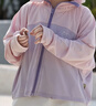 威尔贝鲁（WELLBER）儿童防晒衣服凉感外套男女宝宝童装防紫外线25夏 风信紫130cm 实拍图