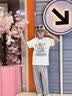 班尼路童装儿童裤子防蚊裤男童2026年夏季新款男孩纯棉透气宽松舒适长裤 灰 BNL想要足球X 150 实拍图