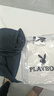 花花公子（PLAYBOY）T恤男短袖夏季男士polo衫翻领商务休闲上衣服高端男装 黑色 3XL 实拍图
