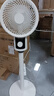 小米有品通用【新品上市】空气循环扇家用电风扇静音立式落地风扇制冷空调卧室桌面台扇宿舍床头同款 【自动摇头+三挡风速+台地两用】雪山白 实拍图