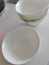厚秀堂景德镇骨瓷碗碟盘套装家用组合新款陶瓷餐具中式简约饭碗面碗 5英寸高脚碗（2个）百合花 实拍图