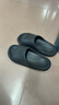 朴西新款EVA踩屎感厚底拖鞋女士居家室内情侣拖鞋男 黑色 40-41 实拍图