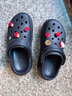 crocs卡骆驰檀健次同款经典泡芙洞洞鞋轻便舒适休闲鞋|207521 黑色-001(含智必星) 37 /38(230mm) 实拍图