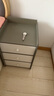 旻昱床头柜卧室家用简约现代收纳柜简易多功能经济型置物架床边小柜子 40cm三抽帝王灰+白 实拍图