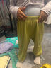 茵曼儿童女童防蚊裤凉感休闲长裤2025夏季洋气束脚裤子薄款中大童潮 绿色-F3832174A 110 实拍图