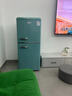 志高复古小冰箱迷你小型双门家用 冷藏冷冻两用节能轻音电冰箱 欧式现代家装网红颜值款化妆品茶叶 132升双门复古蓝【上冷冻下冷藏】 实拍图