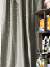 诺罗星星窗帘全遮光灰色简约现代新款防晒隔热布料卧室飘窗遮阳短帘 灰色烫银普通挂钩 200cm*180cm 1片 实拍图