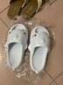 【明星同款】高颜值2代萌鲨鱼厚底增高防滑户外多巴胺拖鞋拖鞋女 蓝色 36-37 实拍图