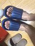 洁丽雅拖鞋女夏季室内家居家用浴室洗澡防滑防臭EVA情侣静音凉拖鞋男夏 藏青【抗菌升级款】 40-41 （适合39-40码） 实拍图