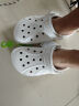 卡骆驰crocs洞洞鞋贝雅男鞋女鞋轻便耐磨一脚蹬拖鞋休闲鞋|10126 白-100 36 /37(220mm) 实拍图