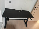 木藝生原创电脑桌台式家用办公书桌卧室电竞桌椅套装碳纤维竞技游戏桌子 高端玩家M9系碳纤维25mm手工斜面 长120宽60高75cm 实拍图