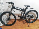 EROADE伊诺德儿童折叠自行车男女孩青少年初中小学生铝合金山地车中大童 全铝合金造-黑色 26寸24速-X1-165-180cm 实拍图