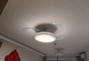 领王隐形卧室风扇灯客厅家用一体电扇灯餐厅现代简约新款吸顶中山灯具 全光谱-42寸-变频6档-调光-遥控 实拍图