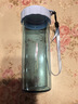 特百惠（Tupperware）莹彩430ML塑料杯男女士学生夏季运动水杯子户外便携大容量 冰水蓝 实拍图