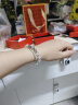 中国黄金（CHINA GOLD）蝶恋花足银手镯女新款繁花蝴蝶推拉镯子生日520礼520送女朋友礼物 【京速达】繁花似锦手镯*22g±1g 实拍图