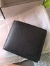 蔻驰（COACH）【品牌直供】男士短款对折牛剖层革钱包黑色CR899 实拍图