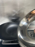 传世家徽铁锅双耳炒锅无涂层炒菜锅家用老式熟铁圆底锅燃气灶专用加大加深 38CM+加长不锈钢锅铲 38cm 实拍图